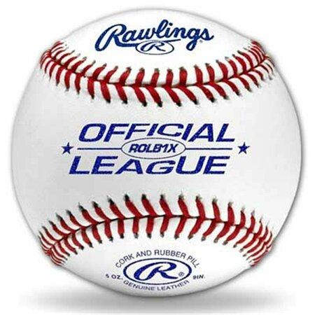RAWLINGS Official League Leather Baseballs - White 3428